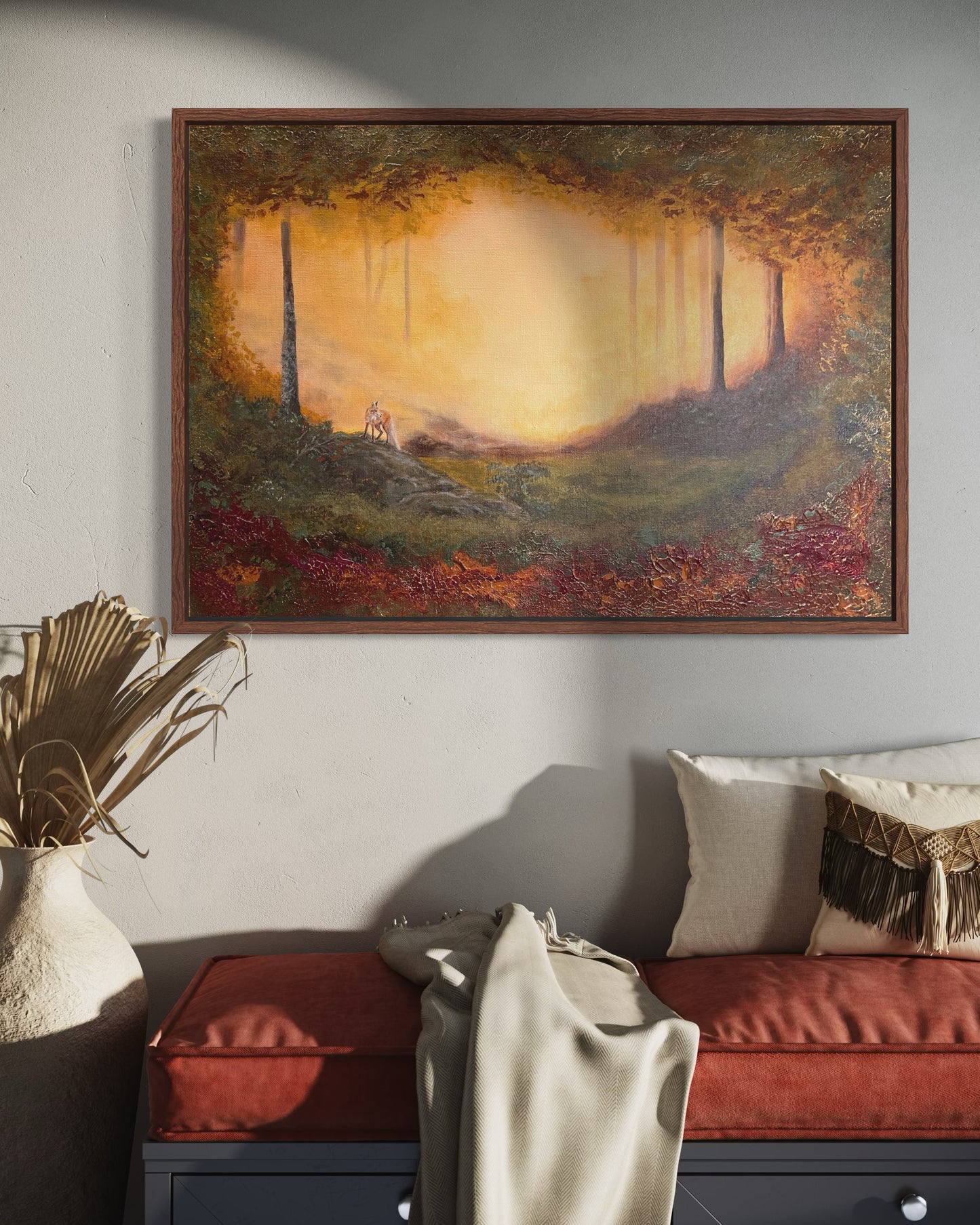 Finnish nature fox painting