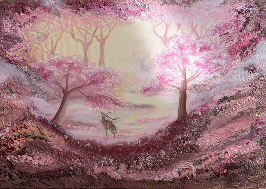 And there she is painting