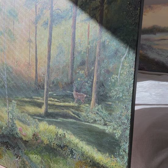 video of painting Forest Guardian