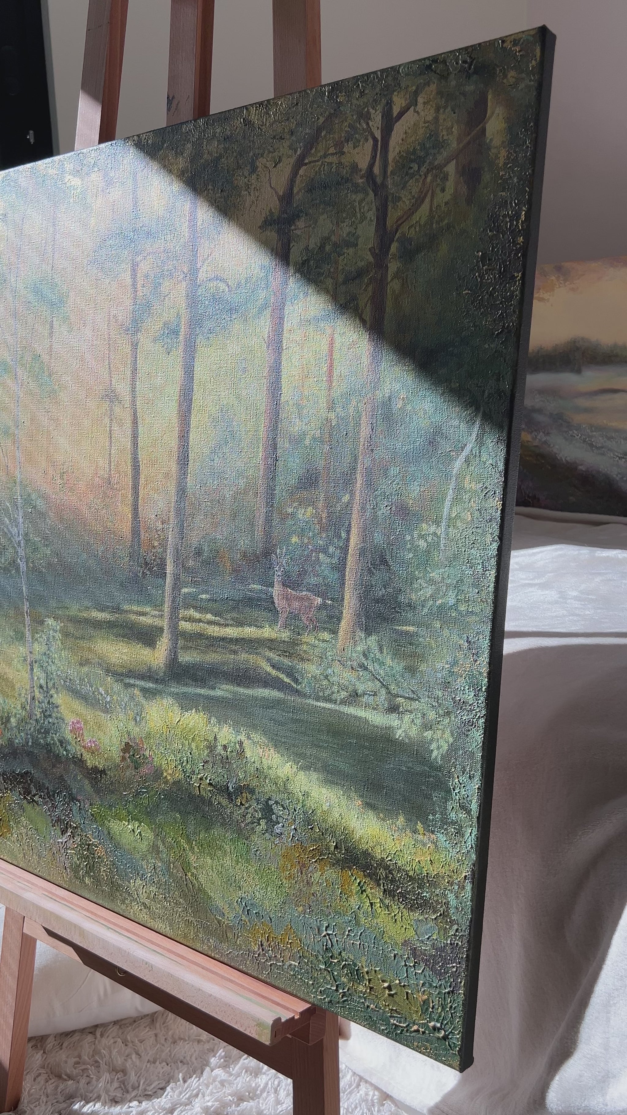 video of painting Forest Guardian